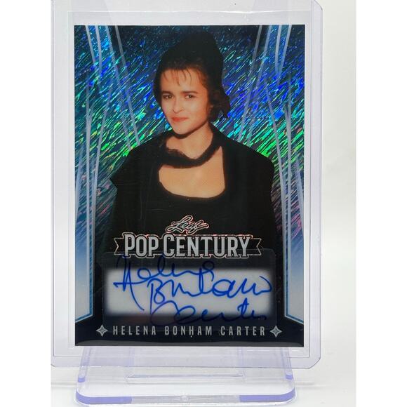 2025 Leaf Pop Century Helena Bonham Carter Blue Shimmer Auto 1/7 SP Harry Potter - Picture 1 of 2